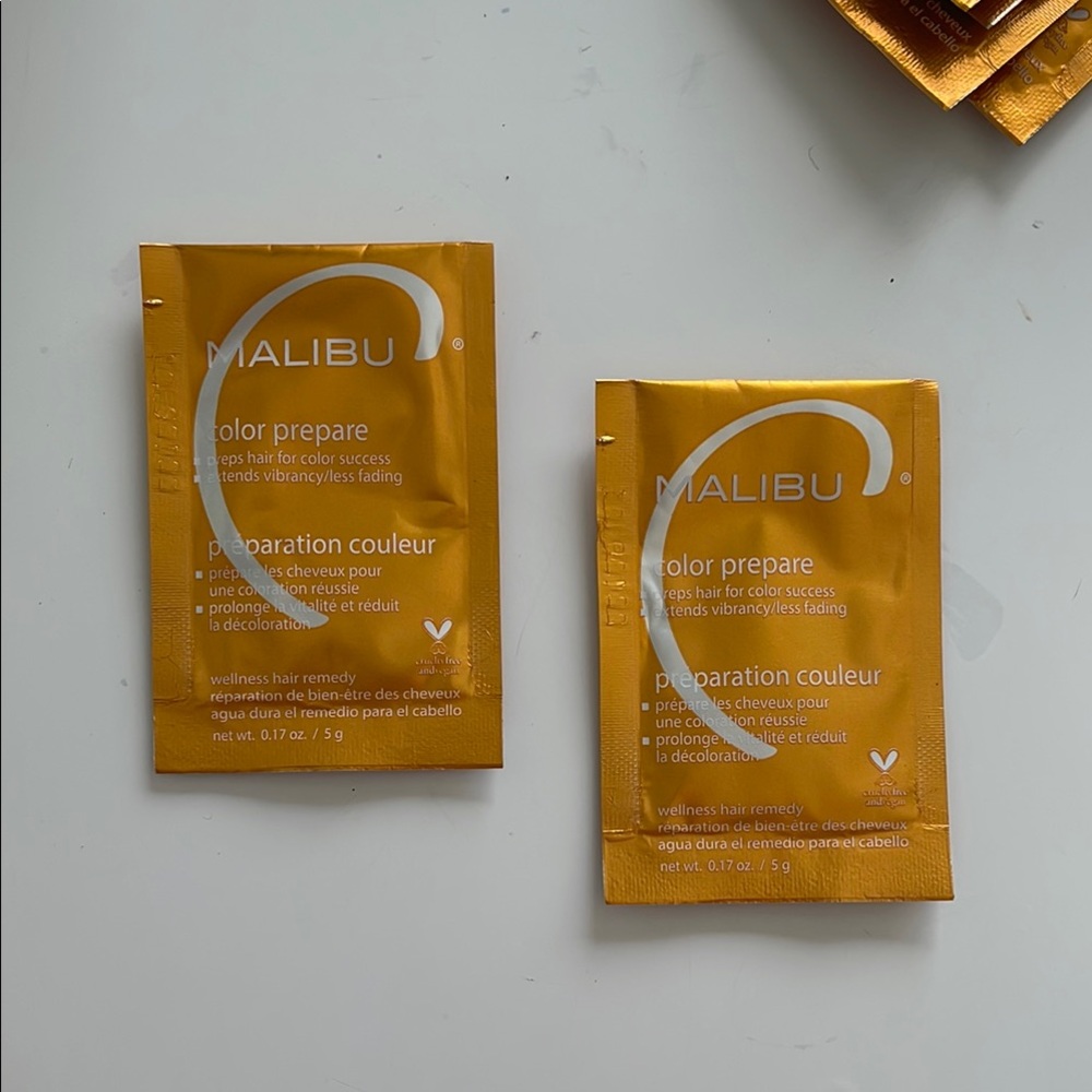 Malibu Color Prepare Packets X2 Treatments Hair Salon